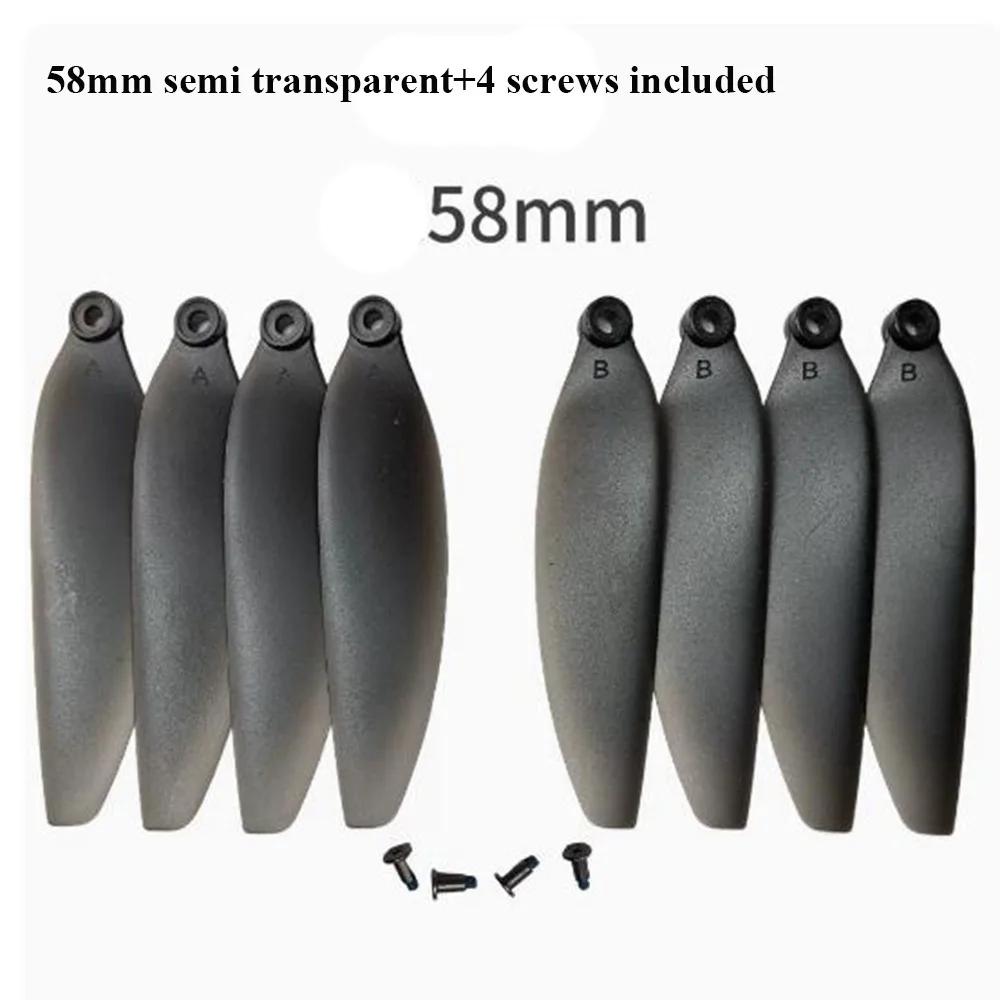New Universal Folding Propeller Blades 58mm/66mm Black Remote Control Drone Parts Plastic Quadcopter Spare Blade