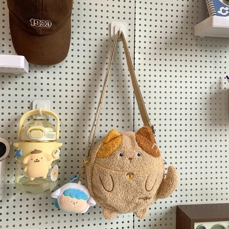 Adorable Cartoon Plush Shoulder Bag For Kids Lightweight Teddy Bear Design