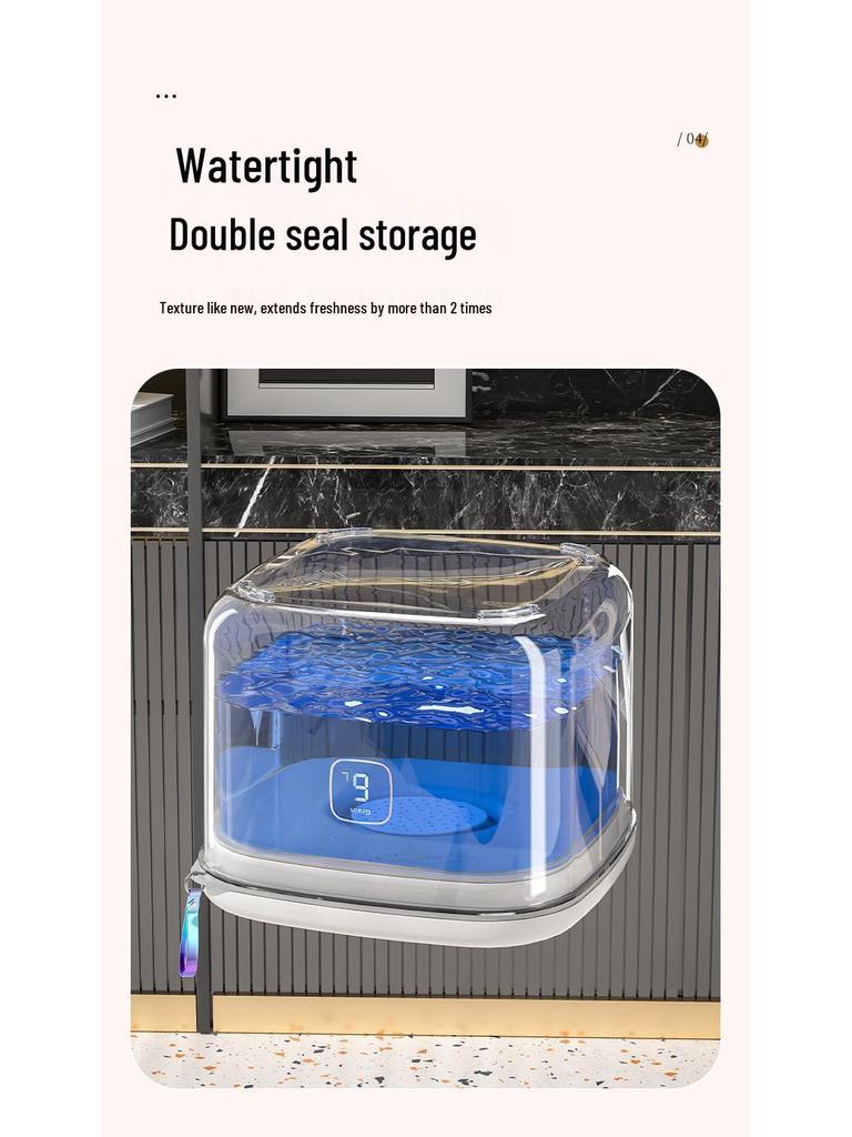 Pet Food Storage Container: Moisture-Proof, Sealed Cat/Dog Food Bucket and Grain Storage Box