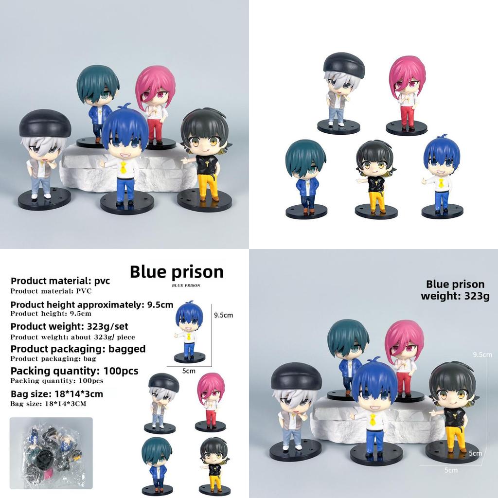 Blue Lock Anime Figurine Pvc Collectible Desk Decor With With Isagi Yoichi Bachira Meguru Character For Fans