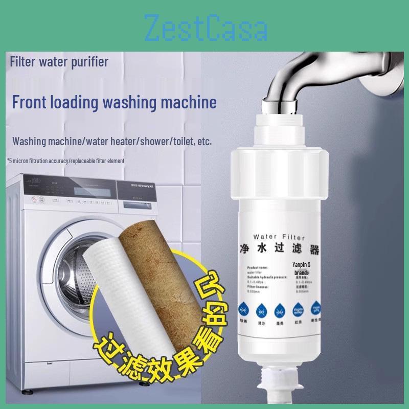 Shower Purifier Water Faucet Home Washing Machine Toilet Prefilter With Replaceable Pp Cotton Core
