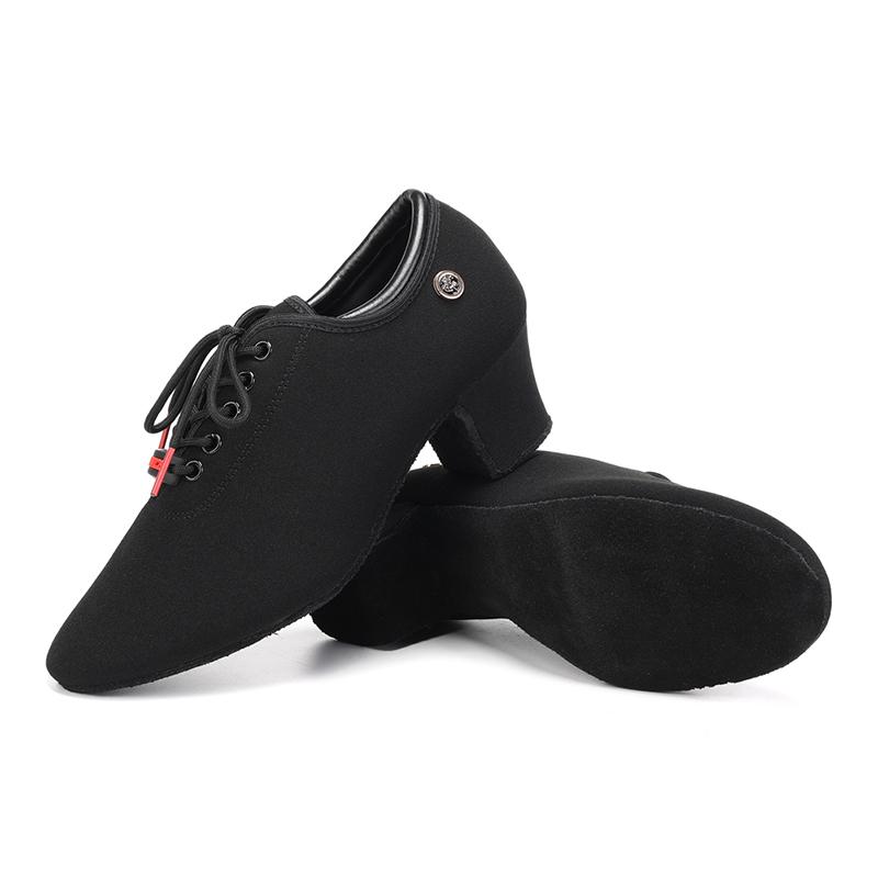 Jazz Latin Medium Heel Dance Shoes for Women with Breathable Oxford Cloth Modern Dance Shoe Heeled 5CM
