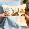 Sausage Dog Dachshund Cute Pillow Case Cushion Cover Soft Cute Throw Pillow Case For Car Sofa Pillowcase Polyester With Zipper