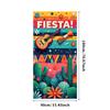 Fiesta Party Banner Vibrant Mexican Cactus Floral Festive Event Backdrop Celebration Decorations Photography Background Props