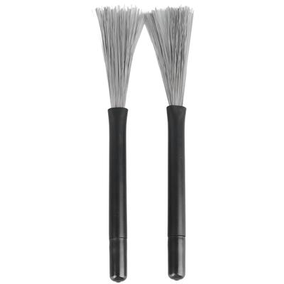 2 STÜCK Stahldraht-Besen Teleskop-Drumsticks Tragbare Drumsticks Percussion-Zubehör