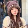 Cat Ears Ear Protection Hat Korean Style Knitted Warm Hat Fashion Winter Pullover Hats  Outdoor