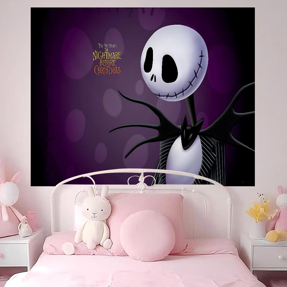 The NNightmare BBefore CChristmas Anime Tapestry Art Science Fiction Room Home Decor Wall Art Decor