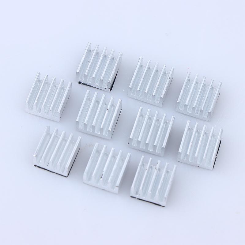 

10Pcs A4988 Stepper Driver Heat Sink Aluminum Heatsink Cooling Radiator 3D Printer Parts A4988 Dedicated Heatsink серебряный