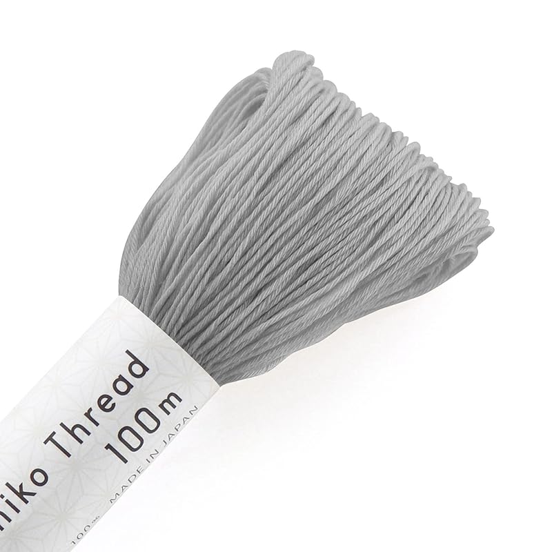 

olim pass sashiko thread Sashiko Thread 100m Omaki silver mouse (Ginnezu) col. 134
