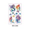 Fairy Tale Glitter Tattoo Stickers: Waterproof Butterfly, Unicorn & Bear Designs