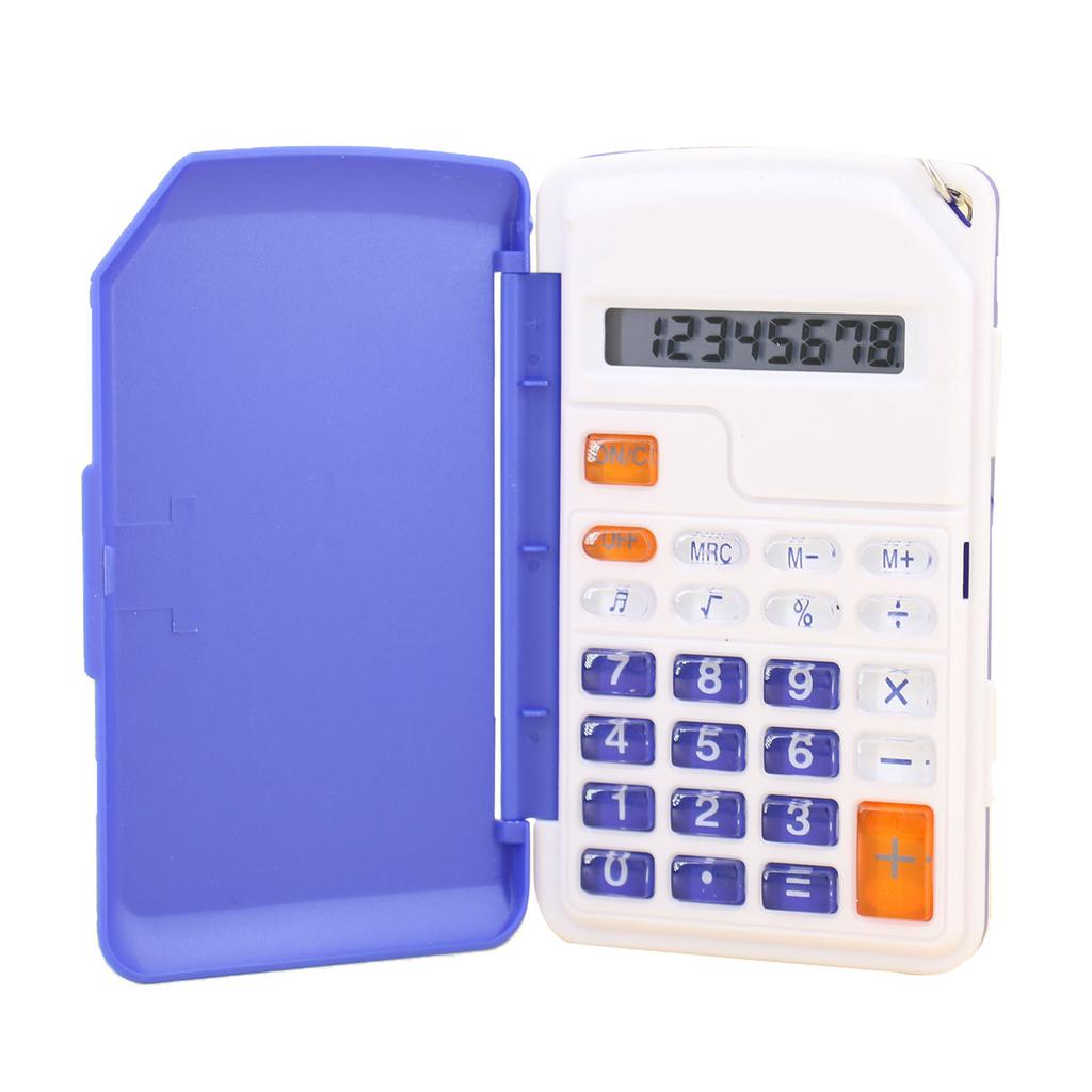Small Calculator Portable Colorful Multifunctional Students Calculator with Flip Cover for Kids
