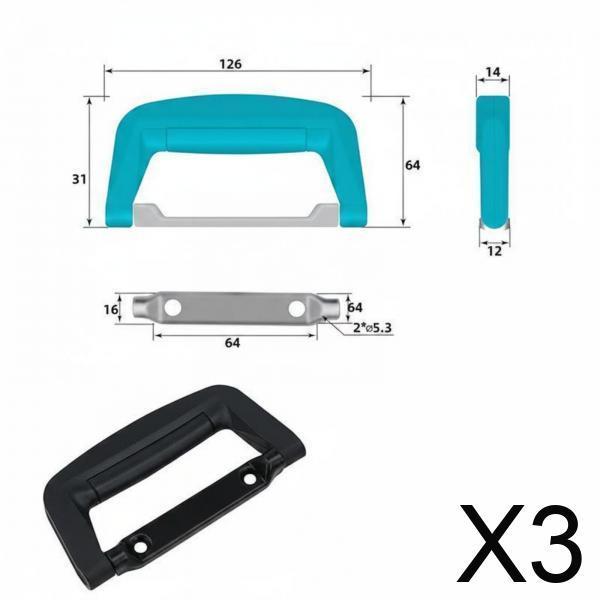 Handles for Cases, Boxes And Chests with Sturdy Support Reliable Mounting. Suitable