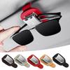 Multifunction Car Sun Visor Glasses Clip Leather Eyeglasses Clip For Mercedes Benz B/C/E/S Class A Class C200L GLC GLK CLA