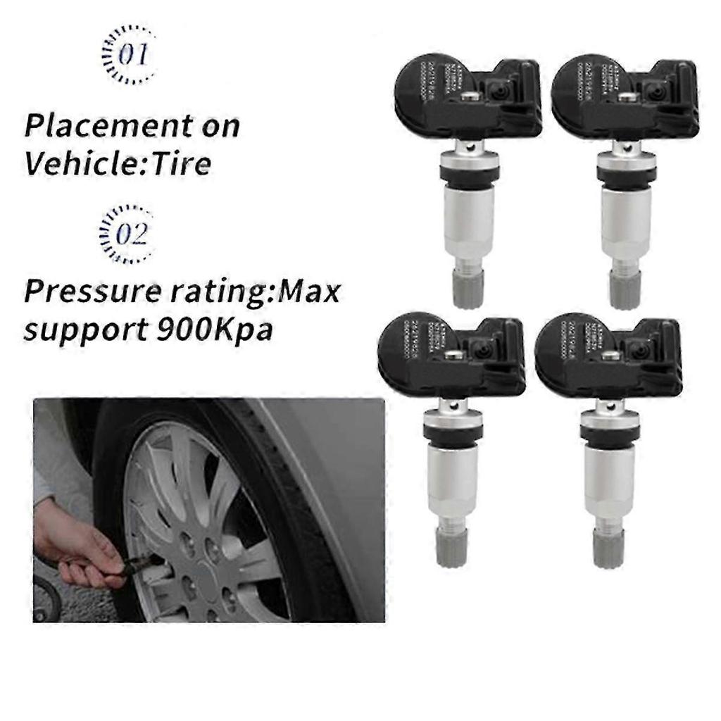 New TPMS Sensor 433Mhz 26219828 for Cobalt 2020-2022 & Encore 2020-2021 Models - 4 Pieces