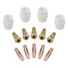 Contact Tip Replacement Pack with Essential Holders & Gas Diffusers Crafted for Optimal Use in MIG Welding Tasks