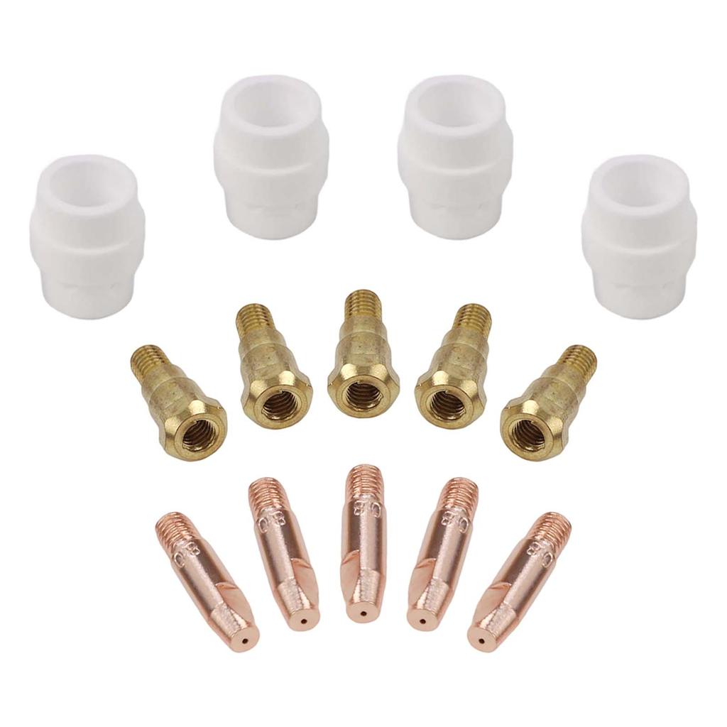 Contact Tip Replacement Pack with Essential Holders & Gas Diffusers Crafted for Optimal Use in MIG Welding Tasks