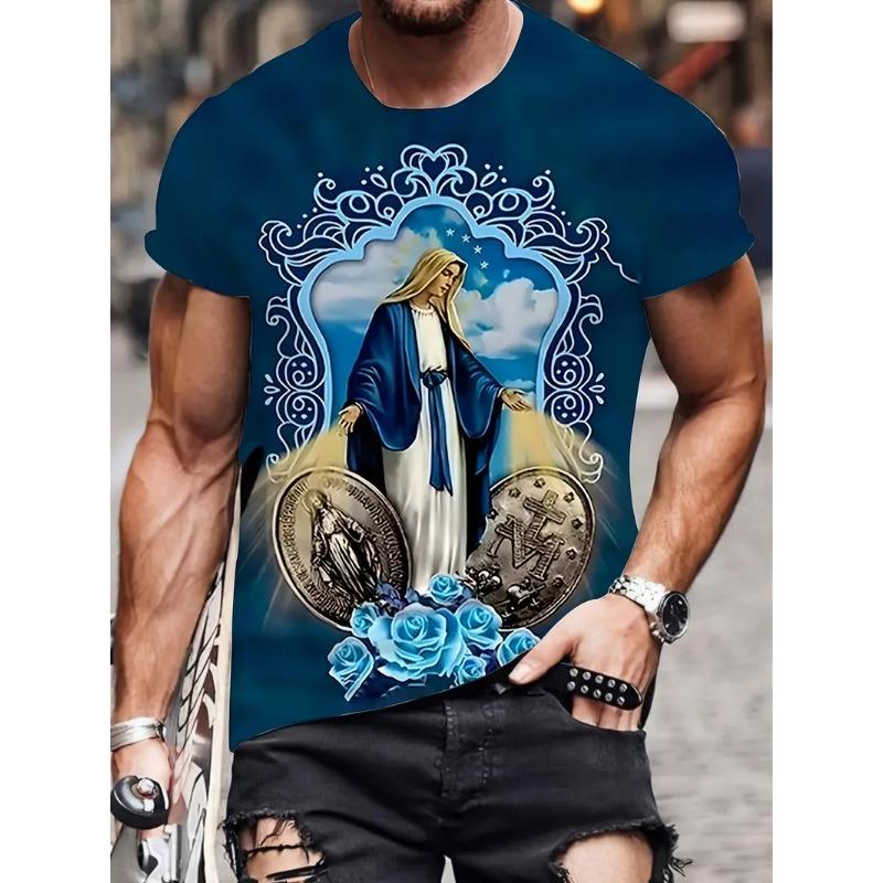 Jesus Christ T-Shirt For Men Women 3D Printed Tees Summer Fashion Casual Short Sleeve T Shirts O-Neck Oversized Kids Clothing