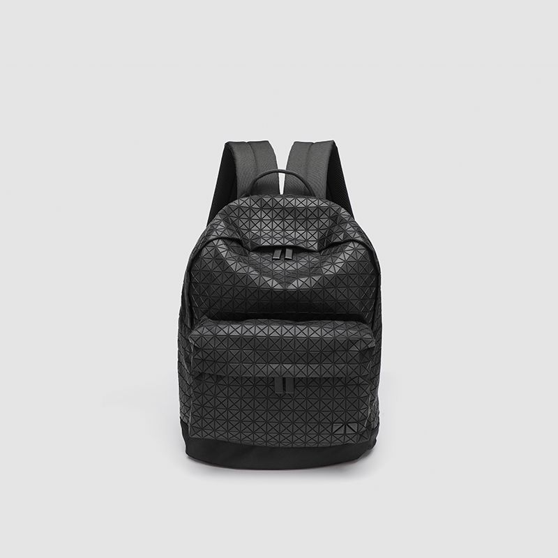 

Japanese Women s Bag 2025 New Arrival Trendy Geometric Quilted Backpack Student Schoolbag Men s and Women s Same Style Large-Capacity Backpack Black small size