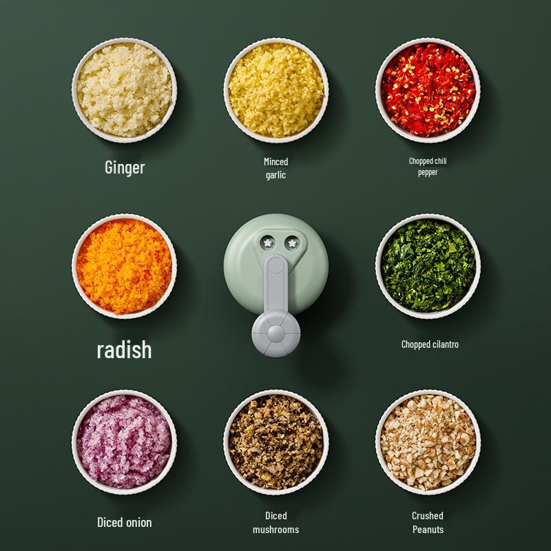 Compact Wireless Electric Garlic Masher: Automatic Pull-Type Garlic Cutter & Paste Maker