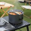 Aluminum Backpacking 4-7 Person Camping Pots with Lid, Light Weight Outdoor Cooking Pots Cookware for Hiking Picnics