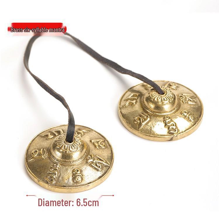 Nepalese Handmade Brass Cymbals: Yoga Gong & Percussion Instrument