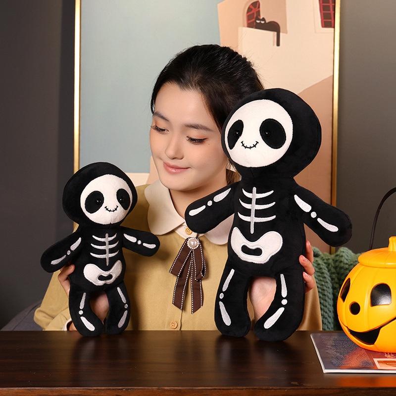 Funny Halloween Skull Bob Plush Toy For Boys Cute Doll Gift Birthday Present