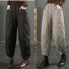 Ultra-lightweight Down Pants Women's High-end Loose Outer Wear Winter Thickened High-waist Straight Cotton Pants