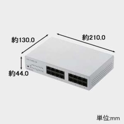 ELECOM Switching Hub 16 Ports 10/100Mbps with Magnet Built-in Power Supply Quiet EHC-F16PN-JW