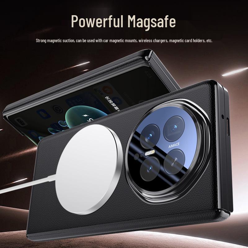 Honor Magic V6 Foldable Case: Magnetic Charging, Rotating Stand, Full Lens and Double Hinge Coverage