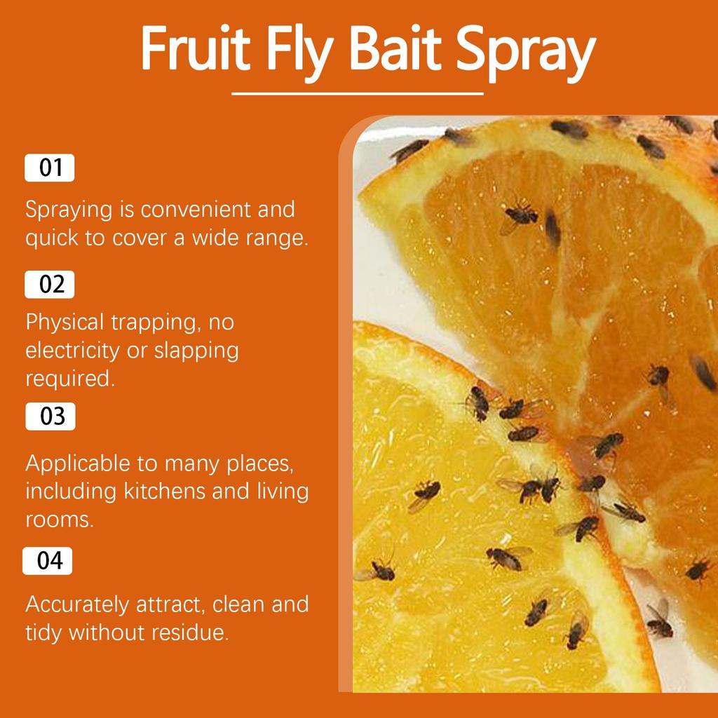 Fruit Fly Bye The Fructosorbitol Ingredient Is Highly Efficient In Capturing  In The Kitchen, Safe 30ml