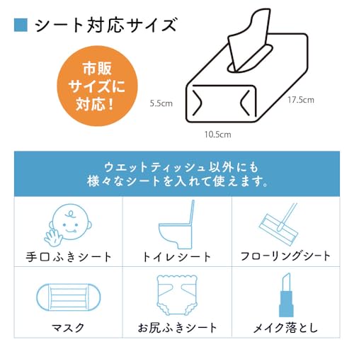 ROUNDS Automatic Open/Close Wet Wipe Case, Baby Wipe Case, Smartru: Allows you to take out wipes without touching the lid, even if your hands are dirt