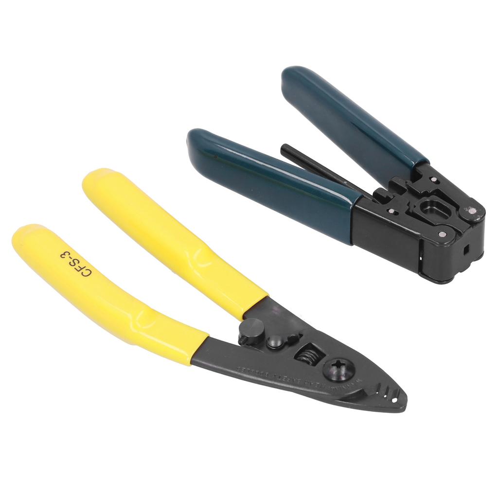 Fiber Cold Splicing Tool 3Port Pliers Optical Stripper Drop Cable Coating Scissor