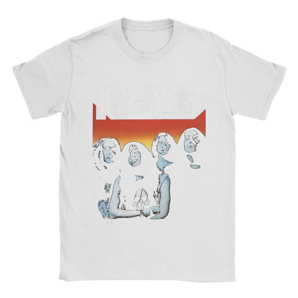 Kreator Band T-Shirt Beach  Cotton T-Shirts For Man Fashion Design Tee Shirt Short Sleeve Vintage Tees