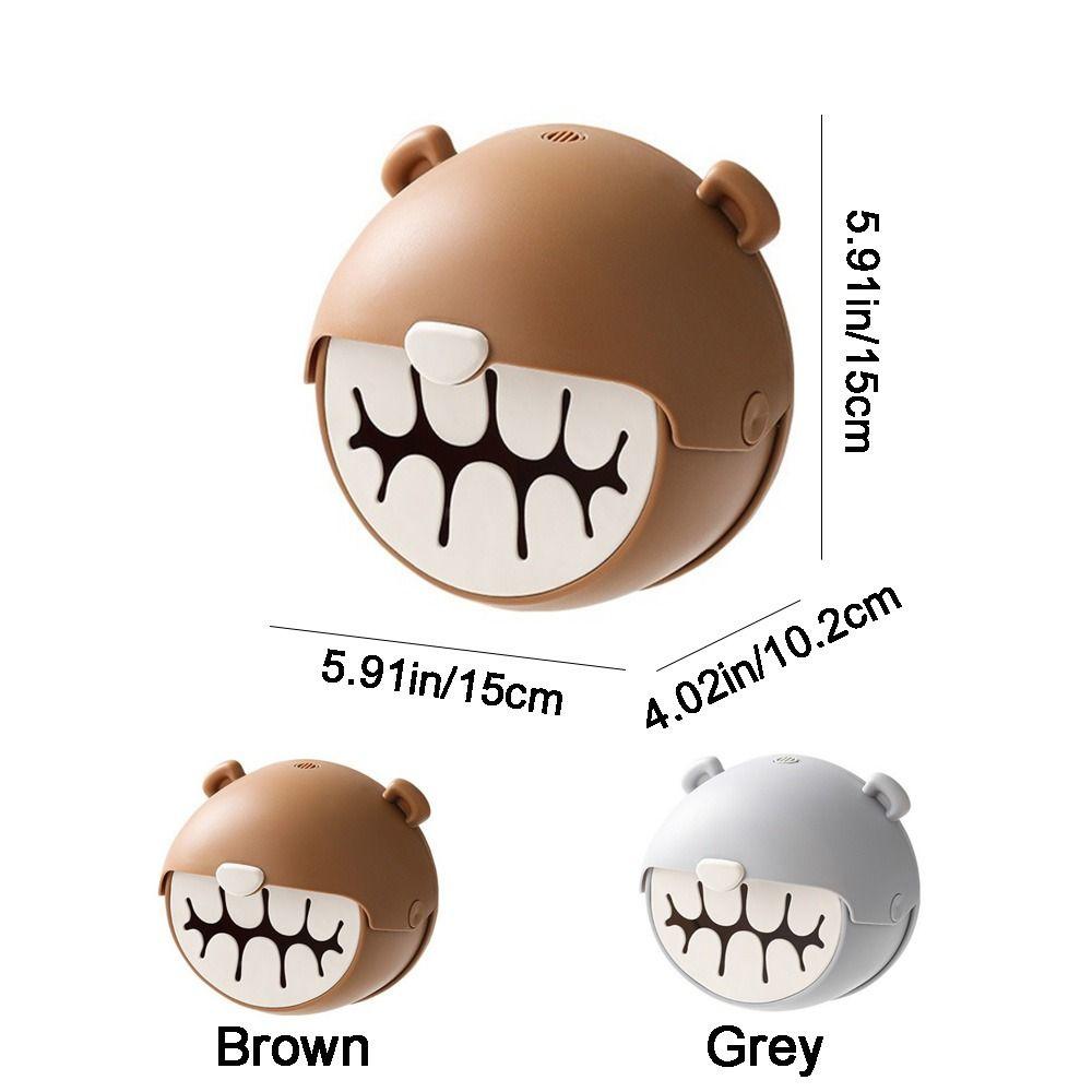 Bear Shape Plastic Wrap Storage Box Punch-Free Fresh Keeping Bags Dispenser  Bathroom