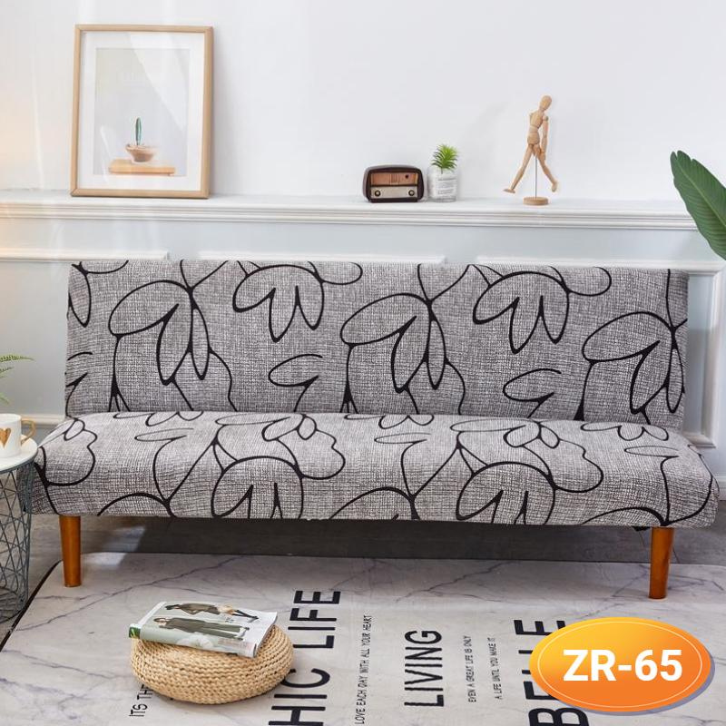 Sofa-Bettbezug ohne Armlehne, klappbarer Sofabezug, elastische Sofabezüge für Wohnzimmer, Couchbezüge für Sofas