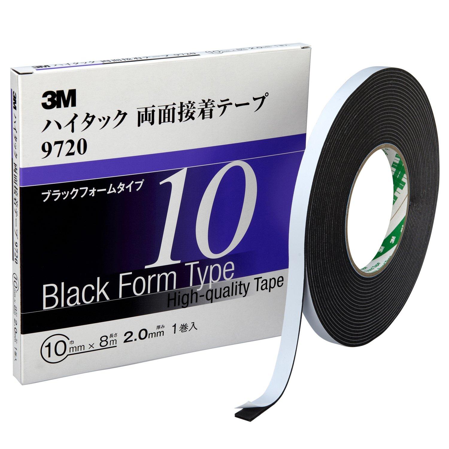 

3M Adhesive Tape 10mm Wide x 9720 10 AAD Hi-Tack Double-Sided 9720, 8m, чёрный