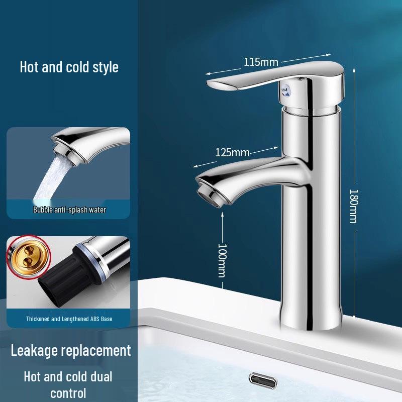 Dual Temperature Bathroom Faucet for Wash Basin