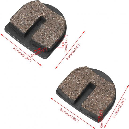 GREHUA Disc Brake Pads Front and Rear Compatible with Razor MX500 MX650 SX500 Dirt Rocket Quad 500 ATV 4 Wheeler Motocross RSF650 Street Bike E500S