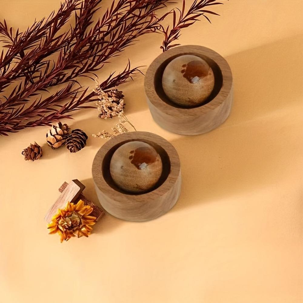 1PC Elegant Wood Aromatherapy Machine, Rotating Design Suitable for Car and Bedroom, Perfect Gift Choice - Improve Air Quality, Home Fragrance