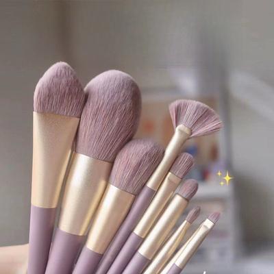 10Pcs Set Makeup Brush and Storage Bag Multi-Functional Makeup Brush Set Soft Fur Eyeshadow Powder Concealer Beauty Brushes