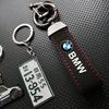 Premium Suede Car Logo Emblem Keychain Zinc Alloy Key Ring For M3 M4 M5 G42 G30 G20 E39 E36 E87 E53 F44 F07 F34 G15 G16 G23 Jvcr01