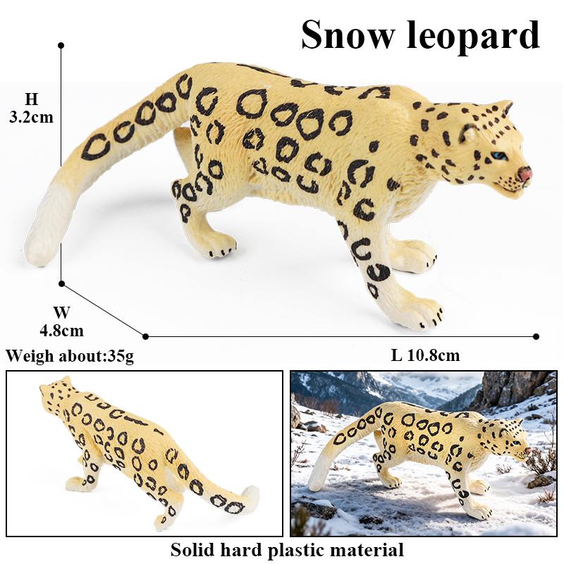 Oenux Animale Sălbatice Africane Simulare Ghepard Sălbatic Leopard de Zăpadă Jaguar Figurină de Acțiune Figurine Model PVC Educativ Jucării pentru Copii