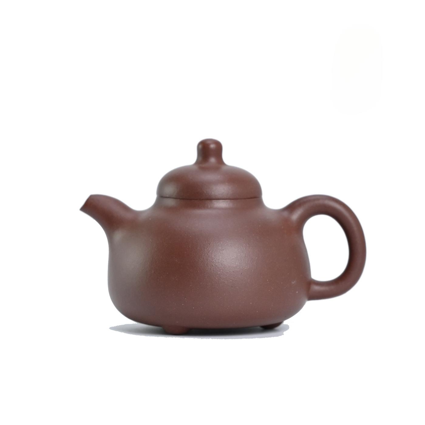 

200ml Luxury Yixing Purple Clay Teapots Handmade Milk Tripod Pot Raw Ore Purple Mud Kettle Chinese Zisha Tea Set Drinkware Gift
