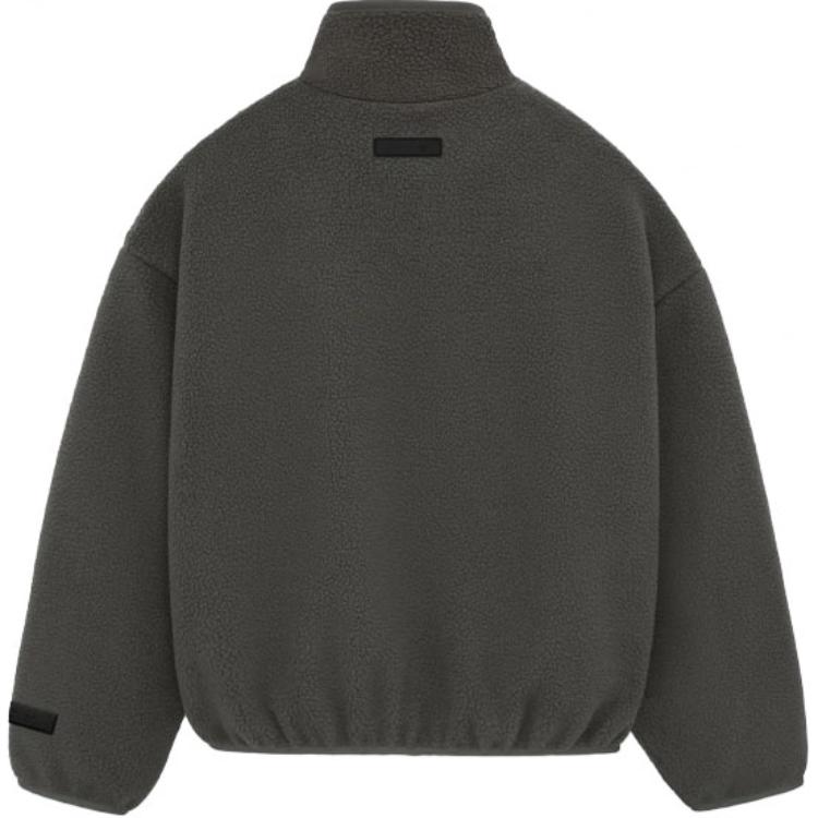 Fear Of God Essentials Half-Zip Mock Neck Solid Color Fleece Pullover Long Sleeve American Heavyweight Sweatshirt Men Sweatshirt Ink 202SP244270F