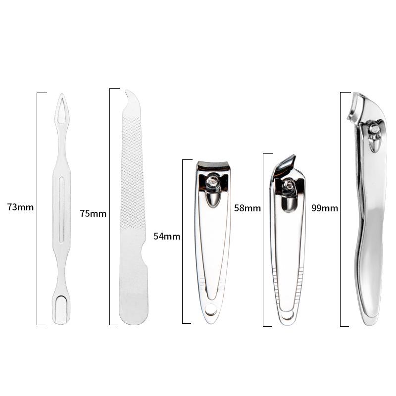 10pcs/set Nail Clipper Cutters Kit Nail Care Tools Set Scissor Tweezer Knife Ear Pick Manicure Set