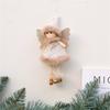Christmas Plush Angel Girl Dolls Ornaments Xmas Tree Pendant Hanging Decoration For Home New Year Decor Supplies Kids Gifts