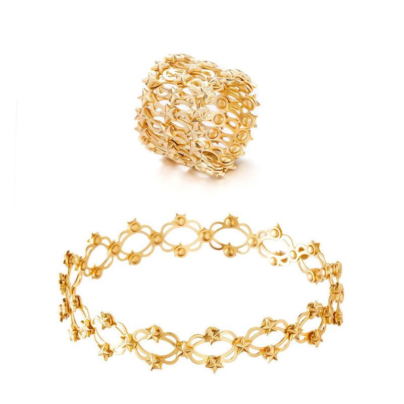 , new creative telescopic ring, deformable copper bracelet, fashionable size adjustable ring