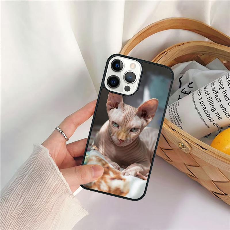 sphynx cat Unique Phone Case For iPhone 17 Air 16 15 14 11 12 13 Pro MAX Plus coque Cover Shell