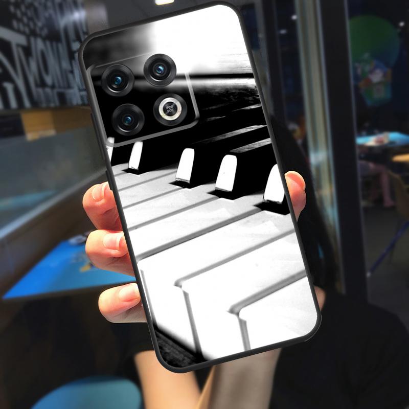 Piano Keys Keyboard design Funda For OnePlus 12R 13 R 12 11 9 10 Pro 8T 9RT 10T OnePlus Nord 4 CE 2 3 Lite N20 N30 Case