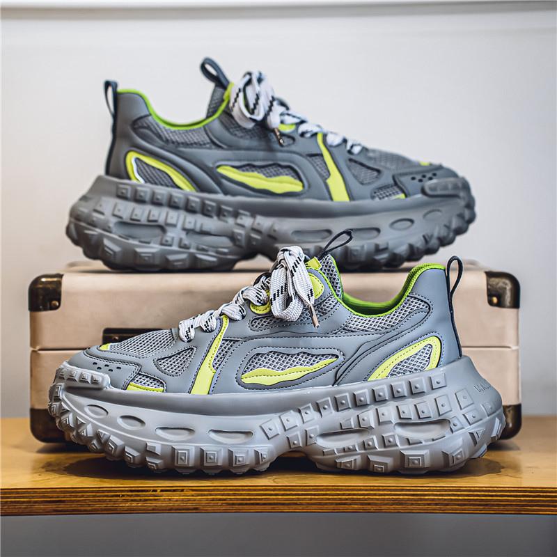 

Водонепроникні шкіряні ботильйони для чоловіків Водонепроникні кросівки на шнурівці Шкіряні повсякденні кросівки для чоловіків Повсякденне мотоциклетне взуття 44 сірий